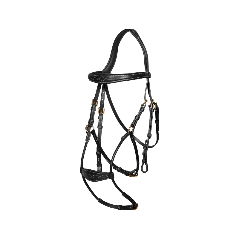 Dyon - Hybrid muzzle bridle D Collection black 
