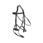 Dyon - Elastic hybrid bridle noseband New English Collection black | - Ohlala