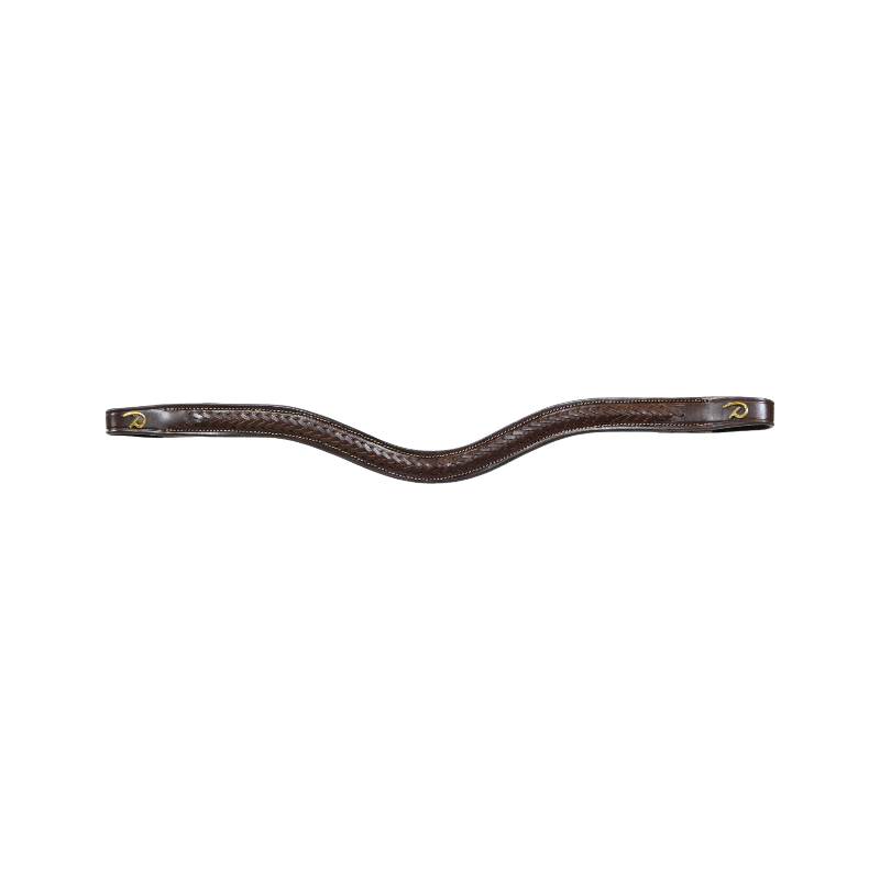 Dyon - V braided browband D Collection havana | - Ohlala