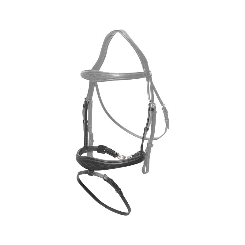 Dyon - Anatomical bridle with chain New English collection black 