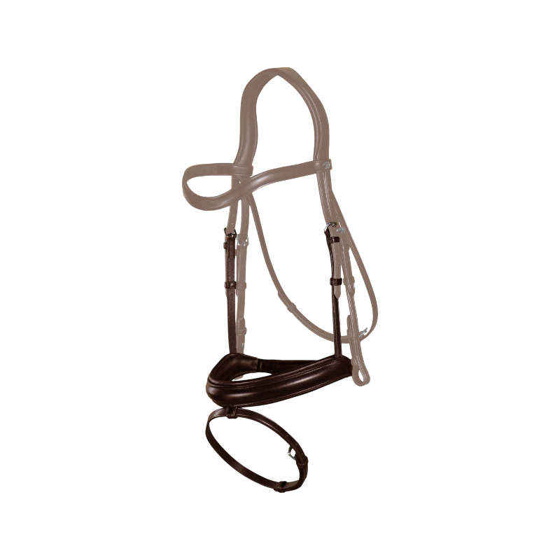 Dyon - Muserolle combinée mat New English Collection marron