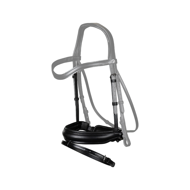 Dyon - Combined pull-back noseband New English Collection black 