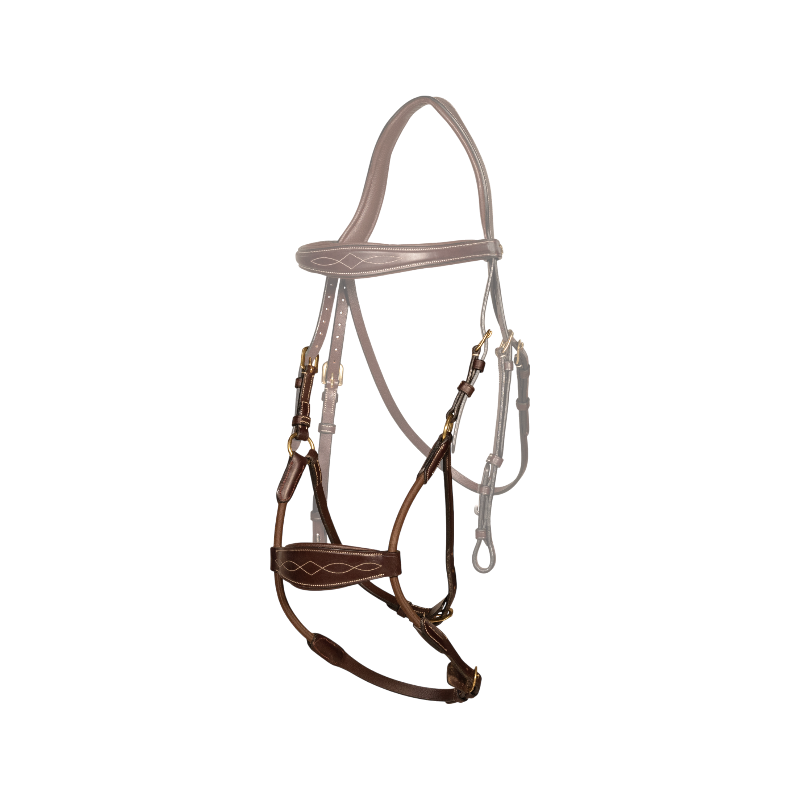 Dyon - Elastic hybrid noseband D Collection Havana 