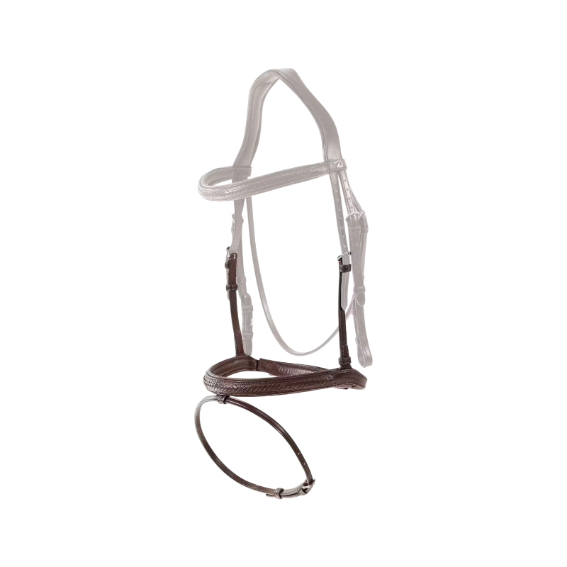 Dyon - Muserolle tressée New English Collection marron