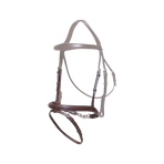 Dyon - Chain Flash Noseband New English Collection Brown | - Ohlala