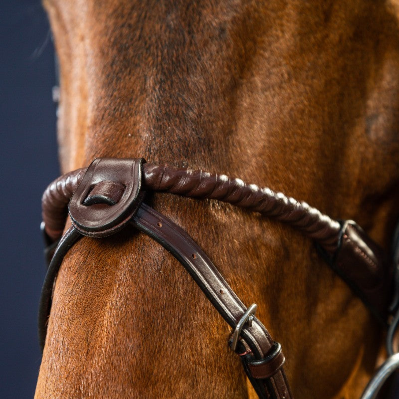 Dyon - Noseband 1/2 with 2 removable attachments New English collection brown 