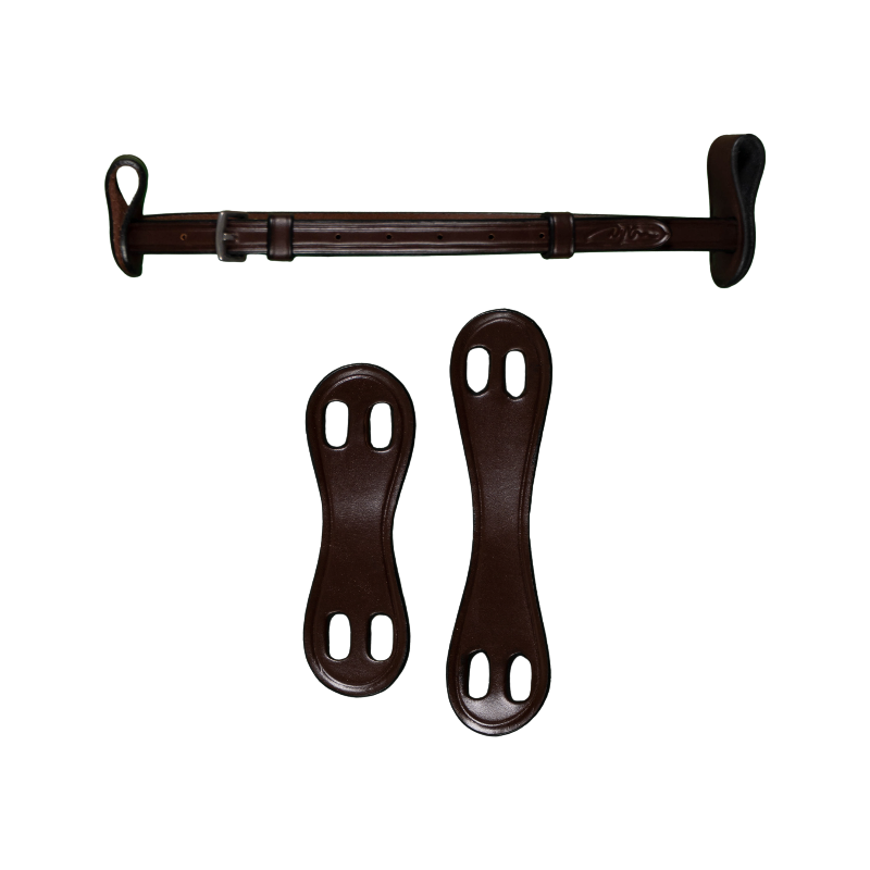 Dyon - Noseband 1/2 with 2 removable attachments New English collection brown 