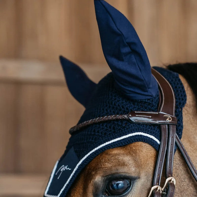 Dyon - Bonnet pour chevaux Diamond Soundless marine | - Ohlala