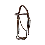 Dyon - Adjustable German Noseband Bridle D Collection Havana | - Ohlala