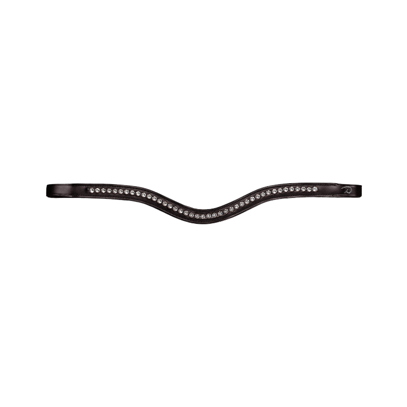 Dyon - Frontal en V Swarovski blanc New English Collection brun