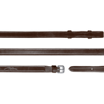 Dyon - Full leather bridle reins 1/2 New English Collection brown | - Ohlala
