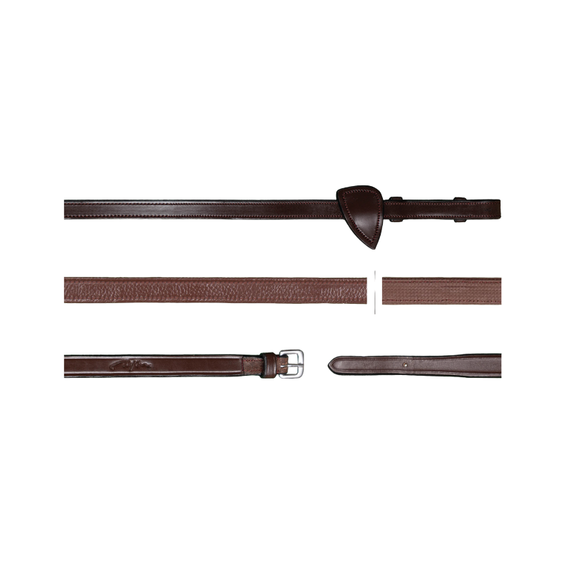 Dyon - Rênes hunter 1/2 New English Collection brun