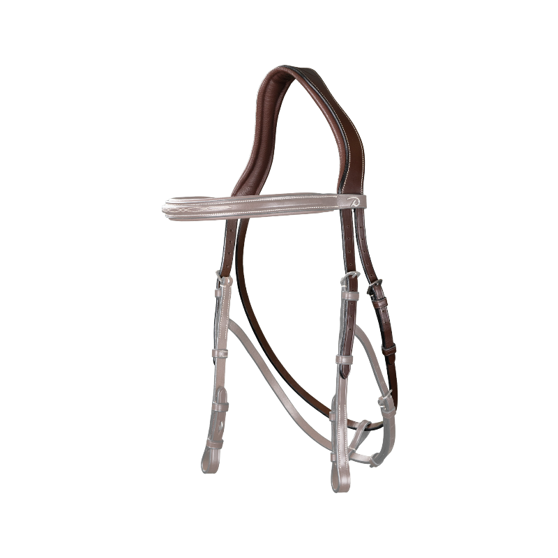 Dyon - Têtière hackamore US Collection marron