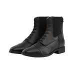 Dyon - Stivali da equitazione in pelle con lacci nero | - Ohlala