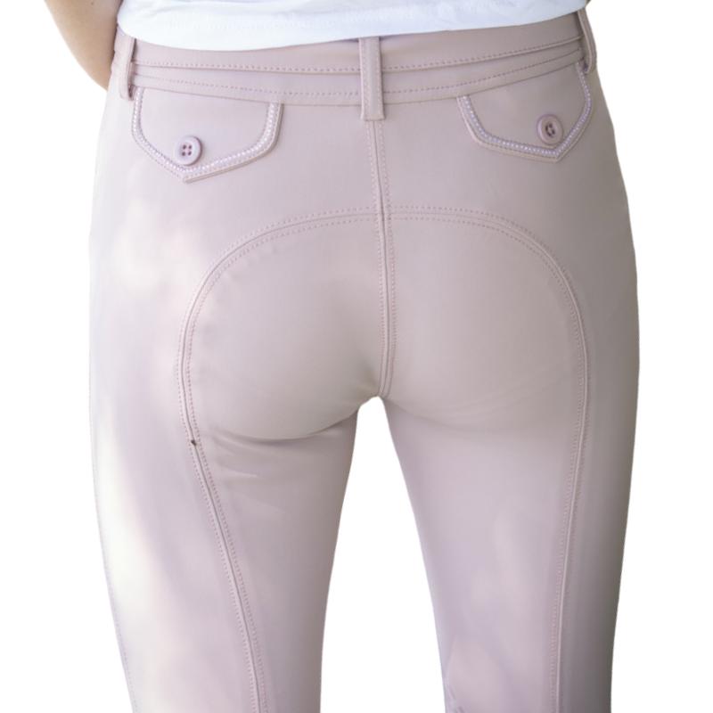 Eden by Pénélope - Pantalon d'équitation fille Élégance rose poudré