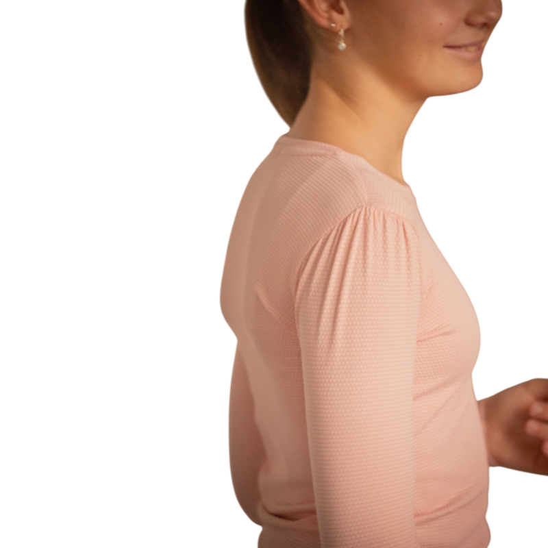 Eden by Pénélope - Camiseta manga larga infantil Techty Honey rosa