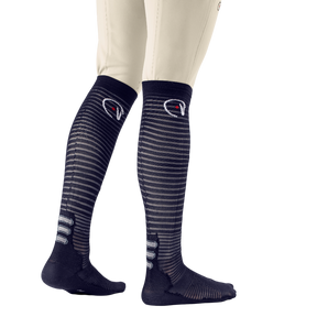 Ego7 - Chaussettes d'équitation Air Socks marine | - Ohlala