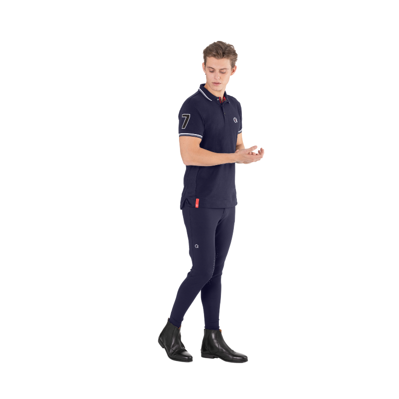 Ego7 - Polo manches courtes homme Top Air marine | - Ohlala