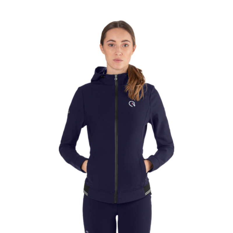 Ego7 - Veste manches longues femme Hoodie marine
