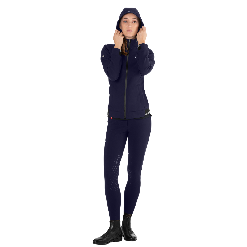 Ego7 - Veste manches longues femme Hoodie marine | - Ohlala