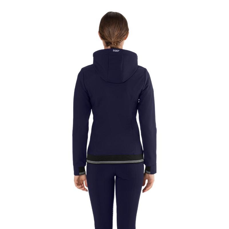Ego7 - Veste manches longues femme Hoodie marine | - Ohlala