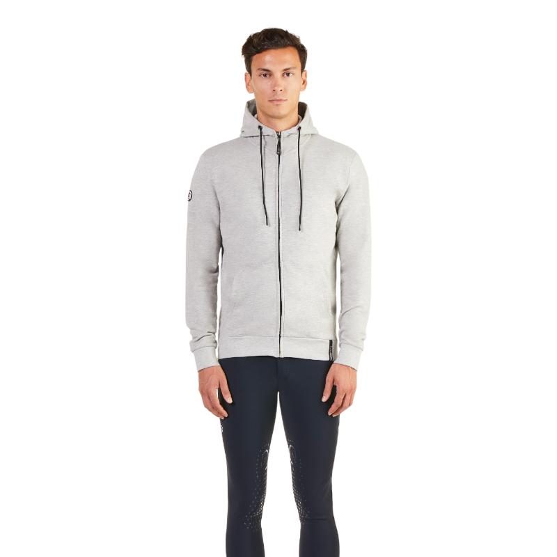 Ego7 - Veste manches longues homme Z0W Sweatshirt melange grey | - Ohlala