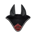 Equestrian Stockholm - Bonnet para caballos Modern Luxe negro/ rojo oscuro | - Ohlala