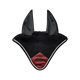 Equestrian Stockholm - Bonnet pour chevaux Modern Luxe noir/ rouge foncé | - Ohlala