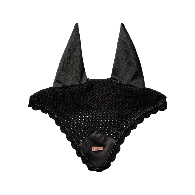 Equestrian Stockholm - Plain Black Rose Gold Horse Hat 
