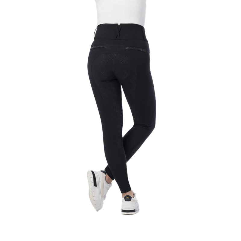 Equithème - Pantalon d'équitation enfant Queen noir | - Ohlala