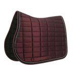 Equithème - Tapis de selle Domino bordeaux | - Ohlala