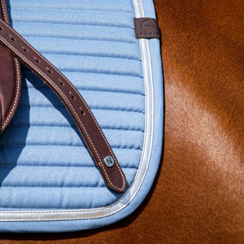 Equithème - Tapis de selle Spring bleu | - Ohlala