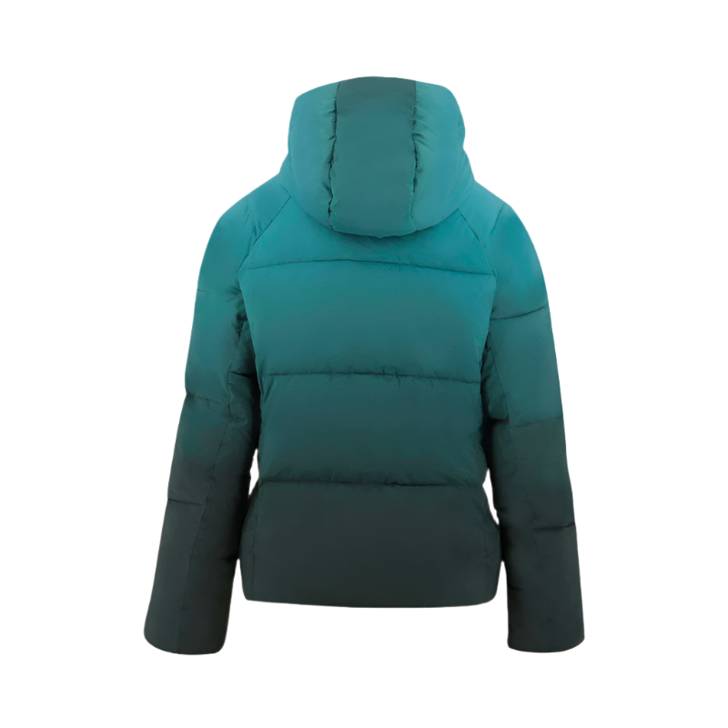 Equithème - Laura turquoise women's long-sleeved quilted jacket