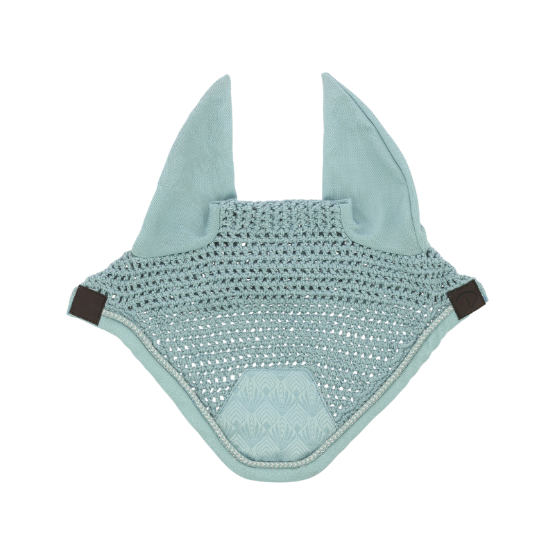 Equithème - Bonnet pour chevaux Brocart bleu clair