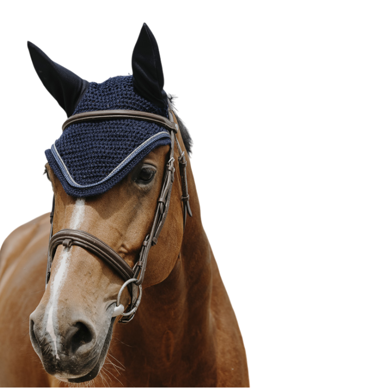 Equithème - Bonnet pour chevaux Hexalight marine