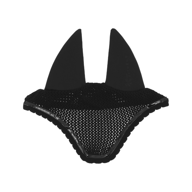 Equithème - Mirror I love you black horse bonnet 