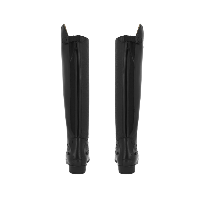 Equithème - Bottes d'équitation en cuir à lacets noir