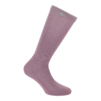 Equithème - Chaussette d'équitation Kamilia Je t'aime lilas | - Ohlala