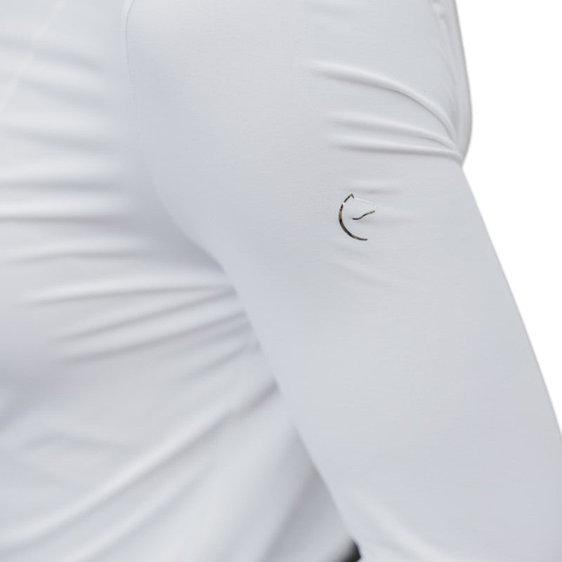 Equithème - Women's long sleeve shirt Julie white 