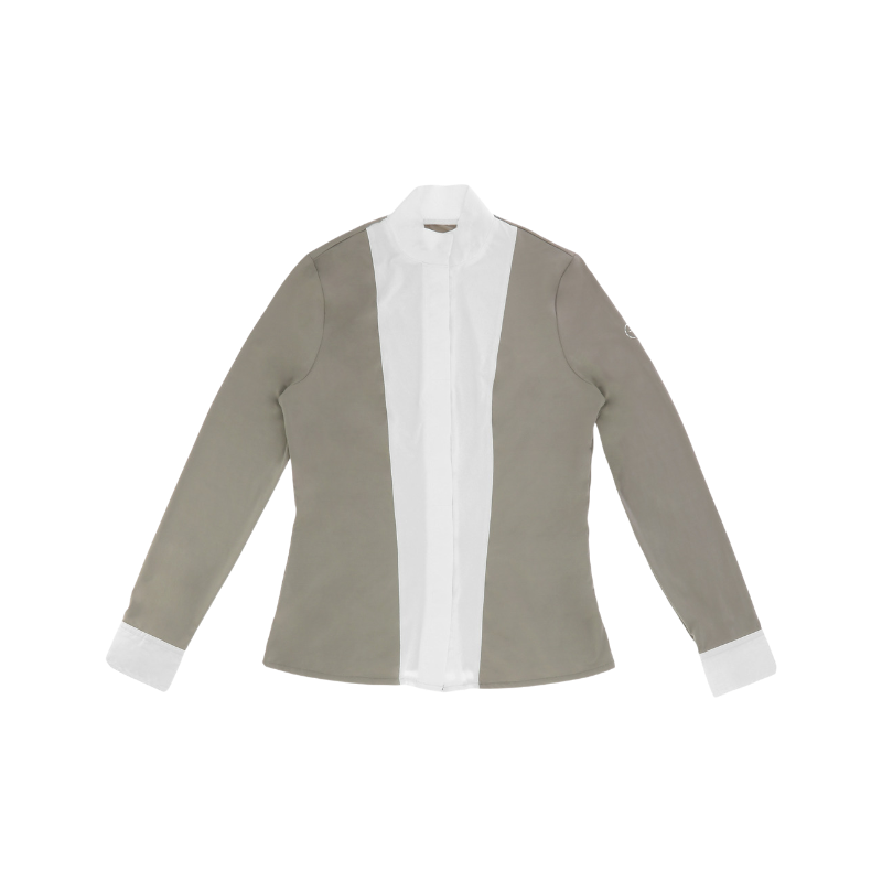 Equithème - Women's long sleeve shirt Julie taupe 