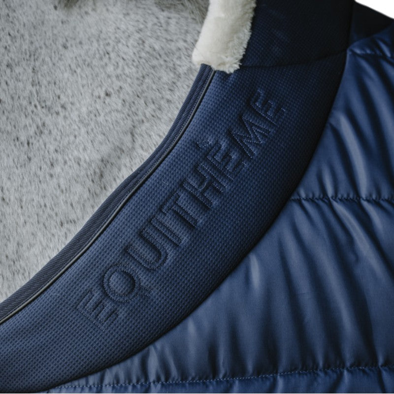 Equithème - Couverture d'écurie Confortech marine 200g | - Ohlala