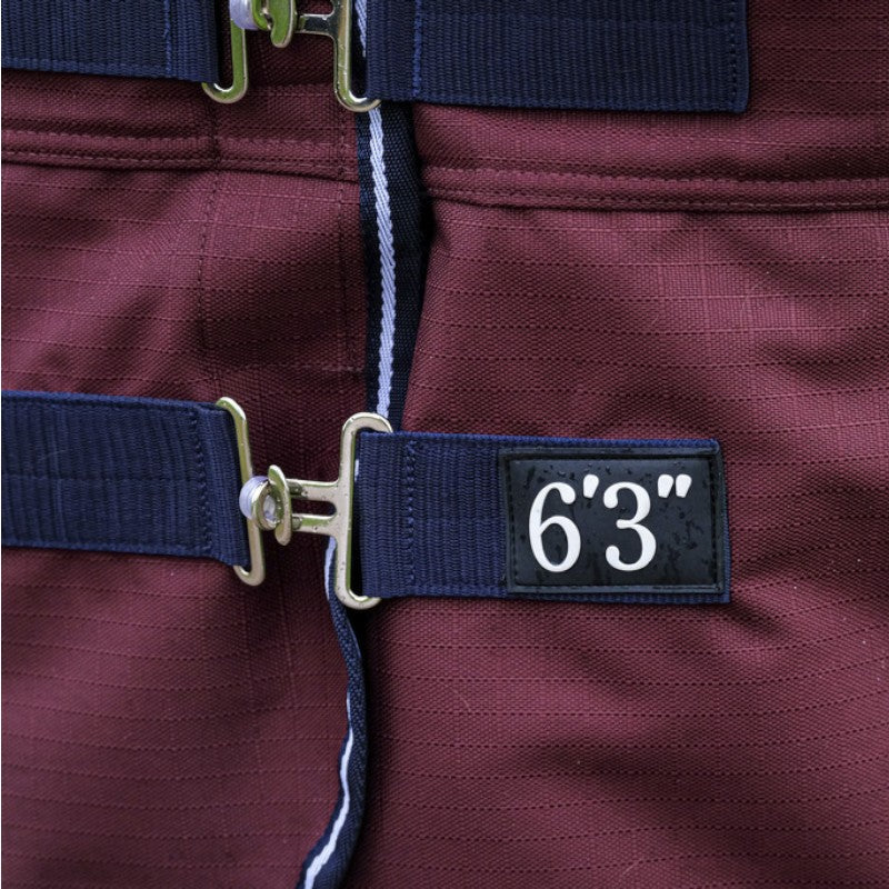 Equithème - Couverture d'extérieur Tyrex 1200D Combo bordeaux 0g