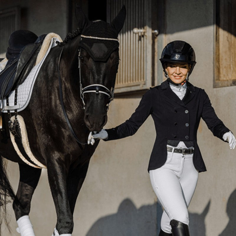 Equithème - Black dressage jacket for women Munich 