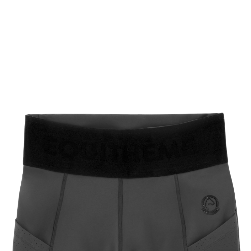 Equithème - Women's equestrian legging Iris I love you dark gray 