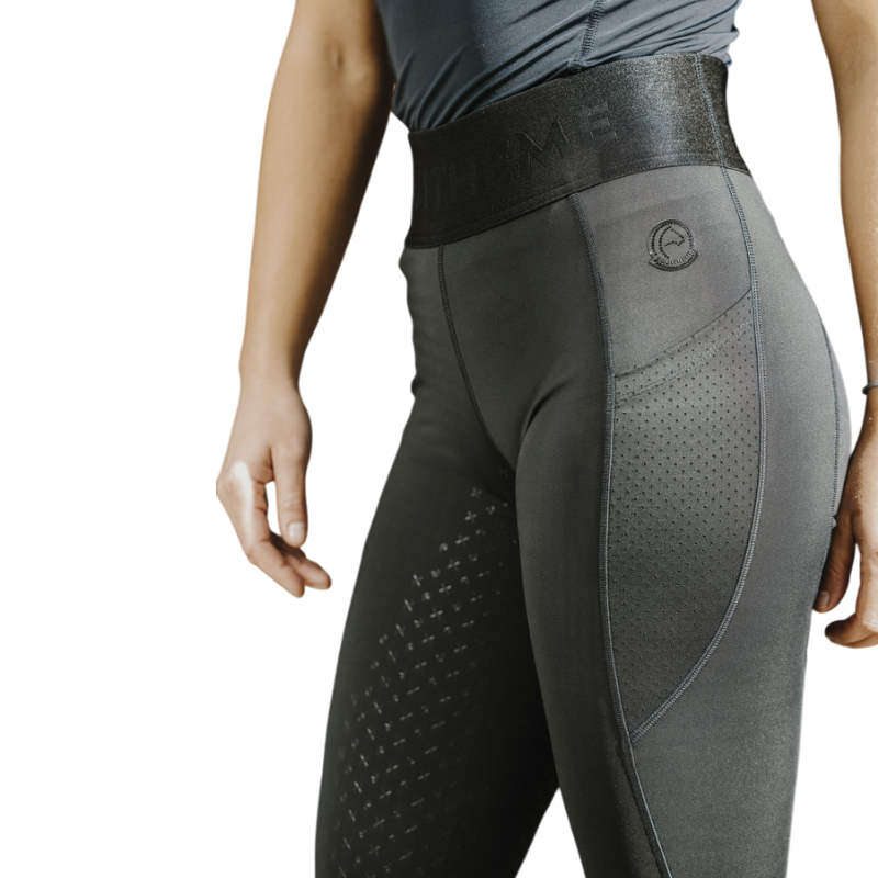 Equithème - Women's riding leggings Iris I love you black 
