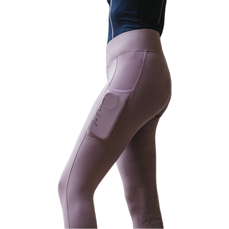 Equithème - Legging Je t'aime femme Flora vieux rose