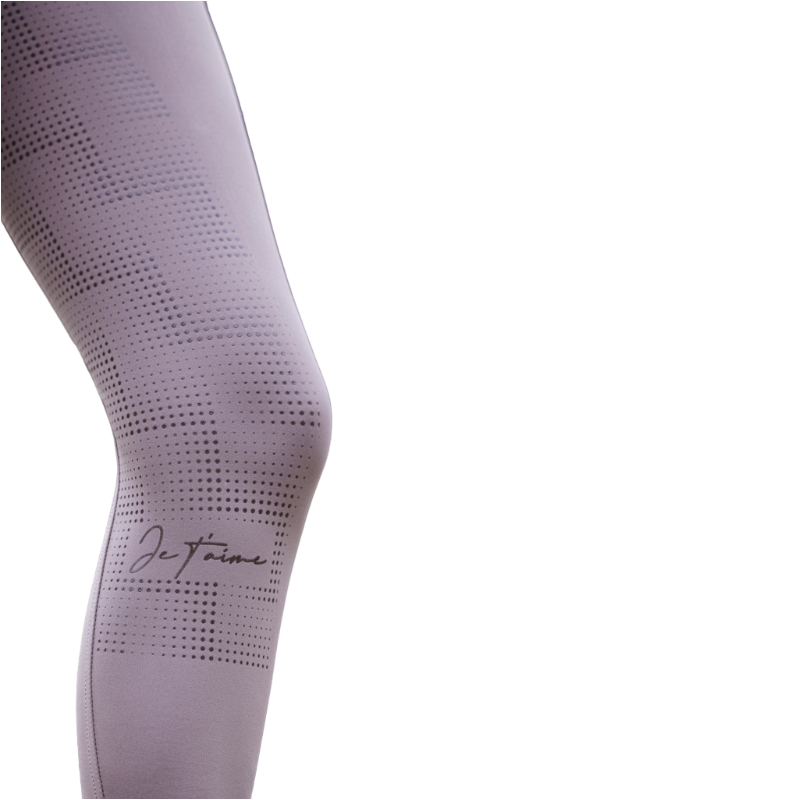 Equithème - Legging Je t'aime femme Flora vieux rose