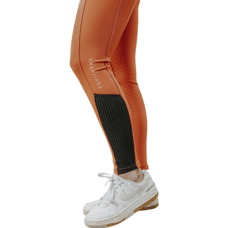 Equithème - Legging d'équitation femme Brigitte orange