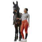 Equithème - Brigitte Orange Women's Riding Leggings | - Ohlala