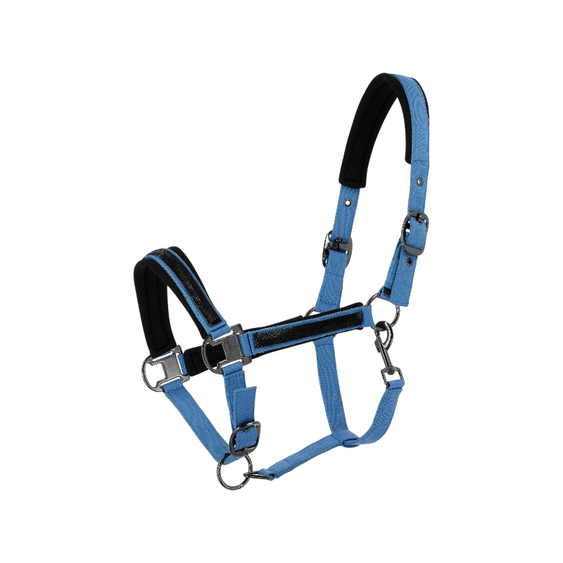Equithème – Nylonhalfter Strass Himmelblau